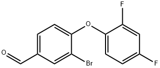 3-Bromo-4-(2,4-difluorophenoxy)benzaldehyde Struktur