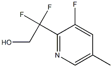 2,2-Difluoro-2-(3-fluoro-5-methylpyridin-2-yl)ethanol Structure