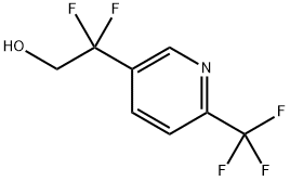 2,2-Difluoro-2-(6-(trifluoromethyl)pyridin-3-yl)ethanol,1838637-36-7,结构式