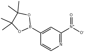 2-硝基-4-(4,4,5,5-四甲基-1,3,2-二氧杂硼烷-2-基)吡啶 结构式