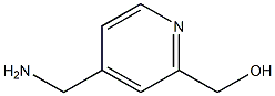 (4-Aminomethyl-pyridin-2-yl)-methanol 化学構造式