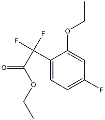 Ethyl 2-(2-ethoxy-4-fluorophenyl)-2,2-difluoroacetate Structure