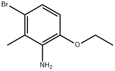 3-Bromo-6-ethoxy-2-methylphenylamine Structure