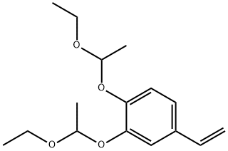 1,2-bis(1-ethoxyethoxy)-4-vinylbenzene, 186768-92-3, 结构式