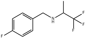 1,1,1-trifluoro-N-(4-fluorobenzyl)propan-2-amine 结构式