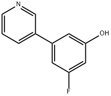 3-fluoro-5-(pyridin-3-yl)phenol Structure