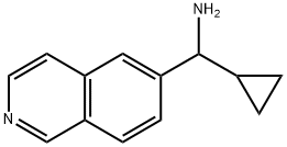 cyclopropyl(isoquinolin-6-yl)methanamine 化学構造式