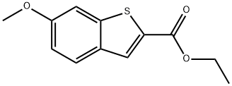Benzo[b]thiophene-2-carboxylic acid, 6-methoxy-, ethyl ester Struktur