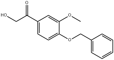 Ethanone, 2-hydroxy-1-[3-methoxy-4-(phenylmethoxy)phenyl]- Structure