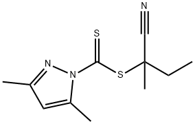 2-Cyanobutanyl-2-yl 3,5-dimethyl-1H-pyrazole-1-carbodithioate Struktur