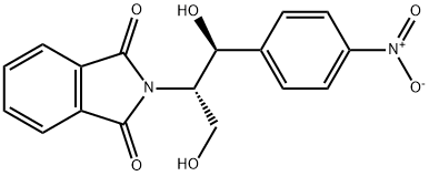 1H-Isoindole-1,3(2H)-dione, 2-[(1S,2S)-2-hydroxy-1-(hydroxymethyl)-2-(4-nitrophenyl)ethyl]- Struktur