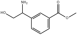 METHYL 3-(1-AMINO-2-HYDROXYETHYL)BENZOATE Structure