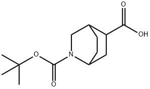 2-[(tert-butoxy)carbonyl]-2-azabicyclo[2.2.2]octane-5-carboxylic acid Structure