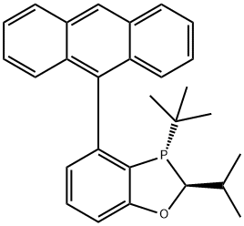 (2S,3S)-4-(anthracen-9-yl)-3-(tert-butyl)-2-isopropyl-2,3-dihydrobenzo[d][1,3]oxaphosphole Structure