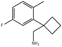 1-(5-Fluoro-2-methylphenyl)cyclobutanemethanamine Structure