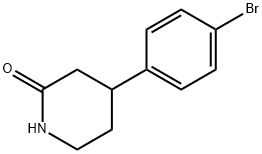 4-(4-Bromophenyl)piperidin-2-one 化学構造式