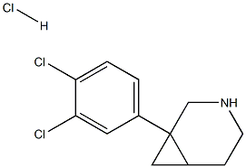 1-(3,4-Dichlorophenyl)-3-azabicyclo[4.1.0]heptane hydrochloride Structure