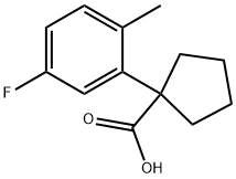 1-(5-Fluoro-2-methylphenyl)cyclopentanecarboxylic Acid Structure