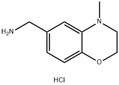 C-(4-Methyl-3,4-dihydro-2H-benzo[1,4]oxazin-6-yl)-methylamine dihydrochloride Structure