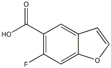 6-fluoro-1-benzofuran-5-carboxylic acid Struktur