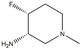 (3S,4R)-4-fluoro-1-methylpiperidin-3-amine Structure