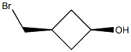 cis-3-(bromomethyl)cyclobutan-1-ol Structure