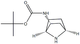 tert-butyl N-[(1S,2R,4R)-7-azabicyclo[2.2.1]heptan-2-yl]carbamate Struktur