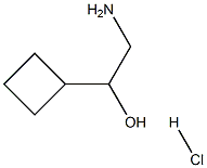 2-amino-1-cyclobutylethan-1-ol hydrochloride Structure