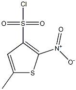 5-methyl-2-nitrothiophene-3-sulfonyl chloride Struktur