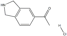 1-(2,3-dihydro-1H-isoindol-5-yl)ethan-1-one hydrochloride Struktur