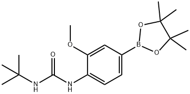 1-(tert-butyl)-3-(2-methoxy-4-(4,4,5,5-tetramethyl-1,3,2-dioxaborolan-2-yl)phenyl)urea|3-甲氧基-4-(叔丁基脲基)苯硼酸频哪醇酯