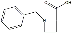 1-benzyl-2-methylazetidine-2-carboxylic acid Struktur