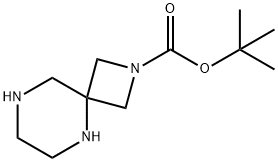 tert-butyl 2,5,8-triazaspiro[3.5]nonane-2-carboxylate Struktur