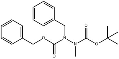 1-benzyl 2- tert-butyl l 1-benzyl-2-methylhydrazine-1,2-dicarboxylate,194664-32-9,结构式