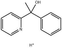 1-phenyl-1-(pyridin-2-yl)ethan-1-ol hydrochloride, 19478-81-0, 结构式