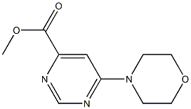methyl 6-morpholinopyrimidine-4-carboxylate Struktur