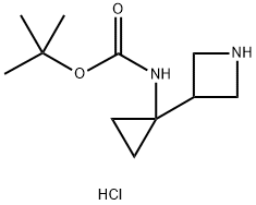 tert-butyl N-[1-(azetidin-3-yl)cyclopropyl]carbamate hydrochloride,1949836-68-3,结构式