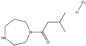1-(1,4-diazepan-1-yl)-3-methylbutan-1-one hydrochloride Structure