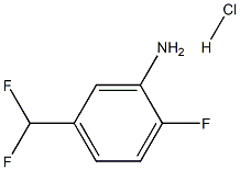 5-(二氟甲基)-2-氟苯胺盐酸盐, 1955530-30-9, 结构式