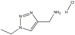 (1-乙基-1H-1,2,3-三唑-4-基)甲胺盐酸, 1955548-17-0, 结构式