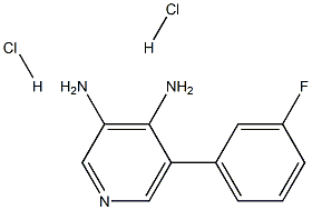 5-(3-fluorophenyl)pyridine-3,4-diamine dihydrochloride Structure