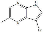 7-Bromo-2-methyl-5H-pyrrolo[2,3-b]pyrazine 结构式