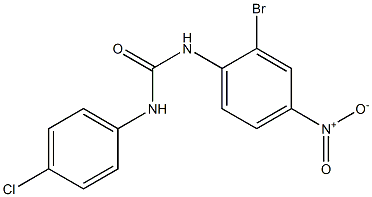 N-(2-bromo-4-nitrophenyl)-N'-(4-chlorophenyl)urea Struktur