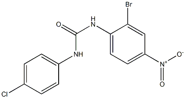 N-(2-bromo-4-nitrophenyl)-N'-(4-chlorophenyl)urea 结构式