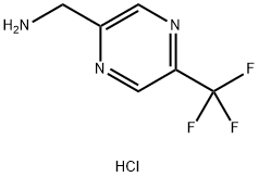 2-氨甲基-5-三氟甲基吡嗪盐酸盐, 1971857-88-1, 结构式