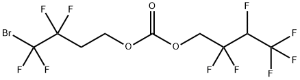 4-Bromo-3,3,4,4-tetrafluorobutyl 2,2,3,4,4,4-hexafluorobutyl carbonate 结构式