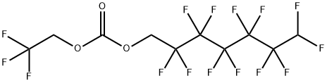 1H,1H,7H-Perfluoroheptyl 2,2,2-trifluoroethyl carbonate 结构式