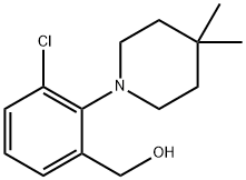 3-氯-2-(4,4-二甲基-1-哌啶基)苄醇 结构式