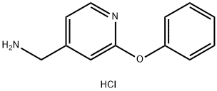 (2-苯氧基吡啶-4-基)甲胺二盐酸, 1989659-70-2, 结构式