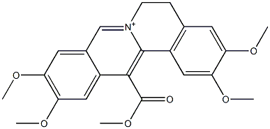 2,3,10,11-tetramethoxy-13-(methoxycarbonyl)-5H,6H-isoquino[3,2-a]isoquinolinium,199783-69-2,结构式